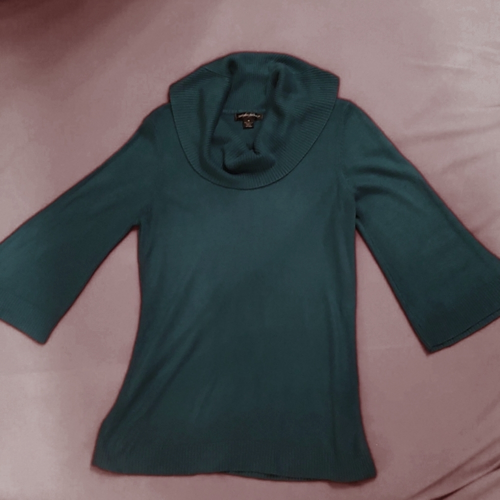 Cowlneck Sweater with Bell sleeves